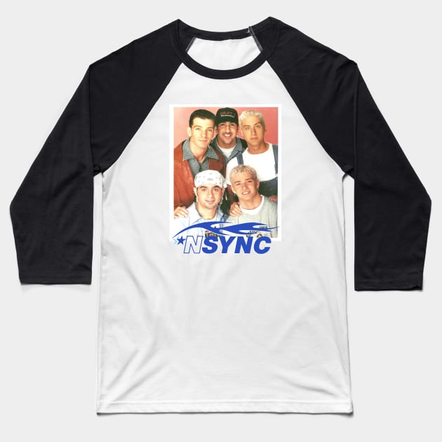 Nsync Vintage Style Baseball T-Shirt by Indranunik